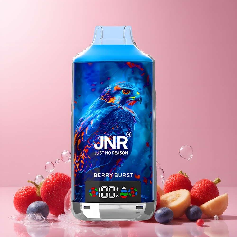 JNR Falcon X 18000 Puffs | 750mAh | 24ml | Dual Mesh Coil  Dual Core | Digital Display | Type-C | 025 Nicotin | grossister Sverige